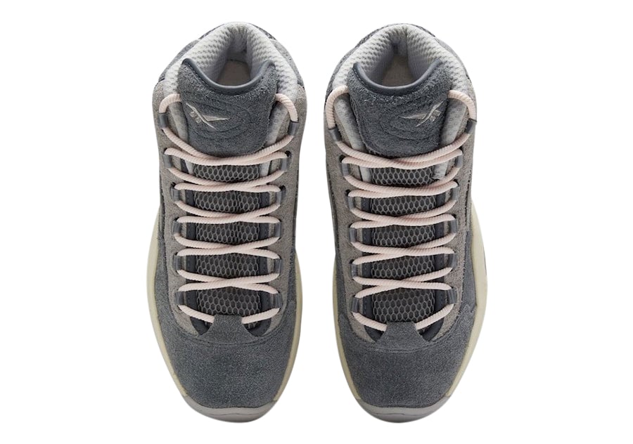 Reebok Question Mid Grey Suede - Image 4