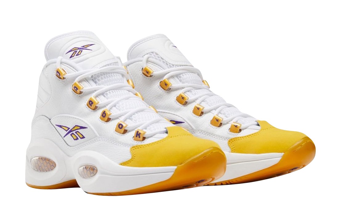 Reebok Question Mid Yellow Toe - Image 2