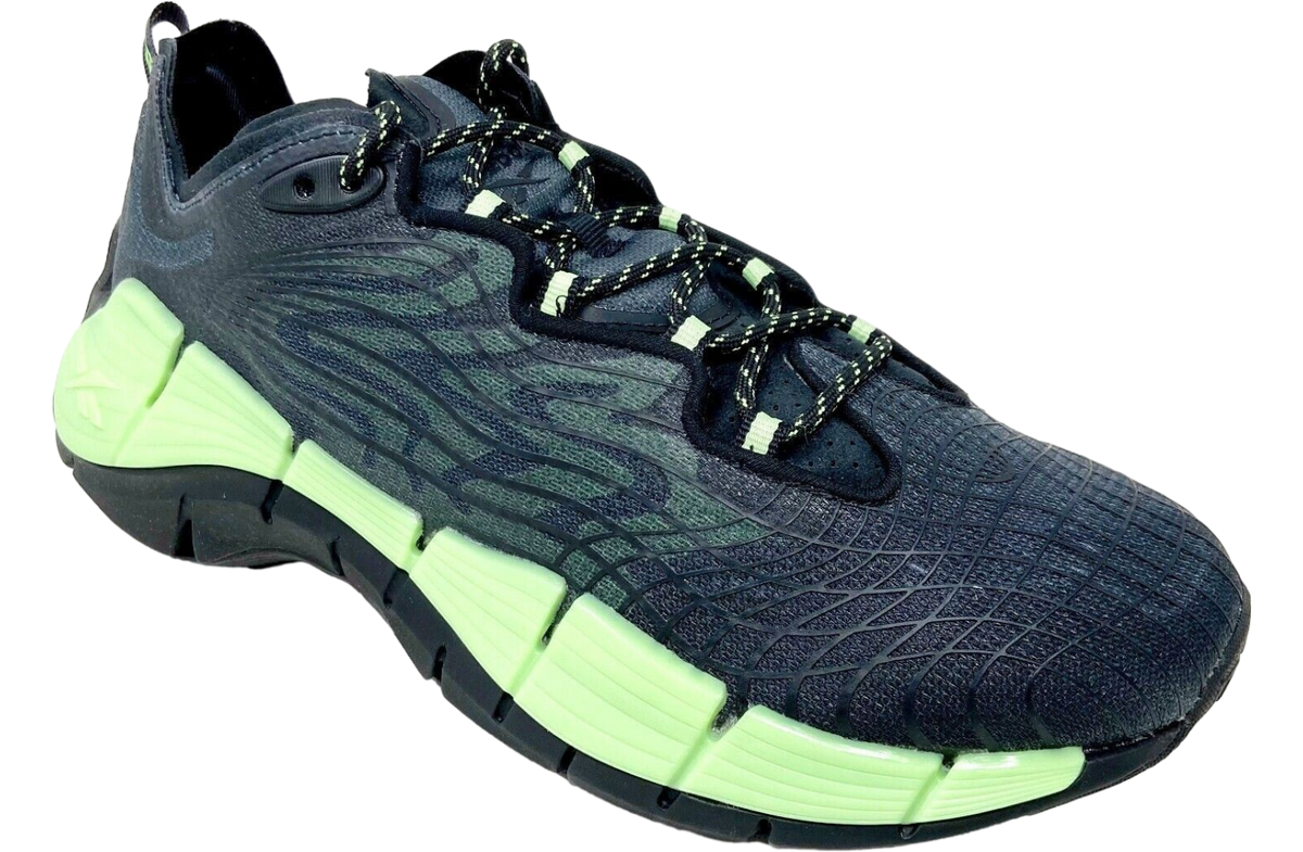 Reebok Zig Kinetica 2 Black Neon Mint - Image 2