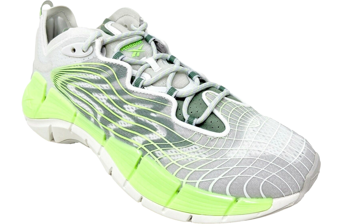 Reebok Zig Kinetica 2 Pure Grey Neon Mint - Image 2