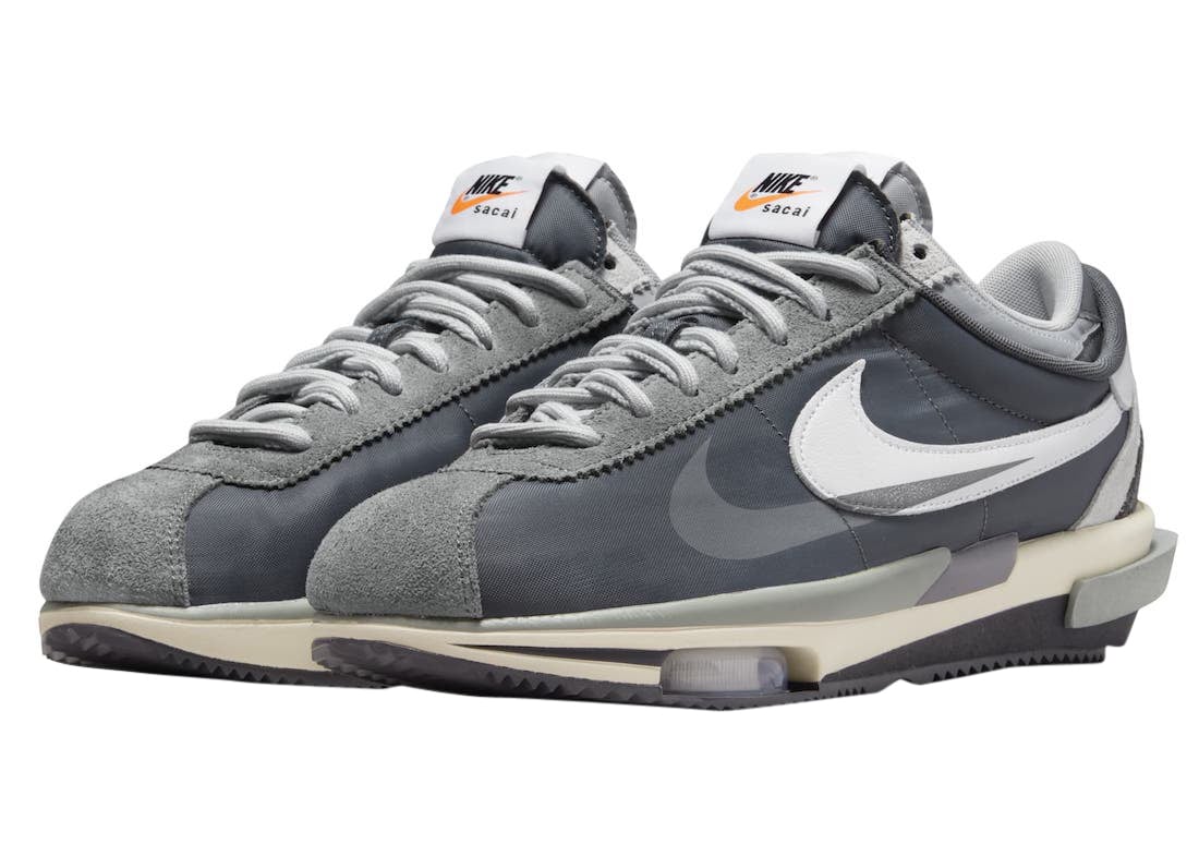 sacai x Nike Cortez Iron Grey - Image 2