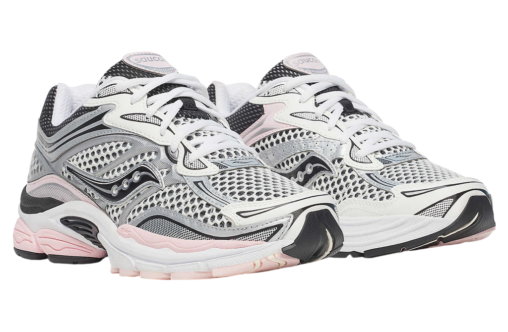 Saucony OG Progrid Omni 9 Silver / Pink - Image 2