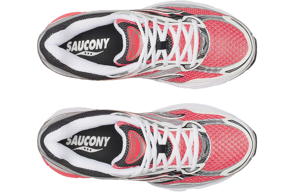 Saucony Progrid Omni 9 Silver / Coral - Image 5