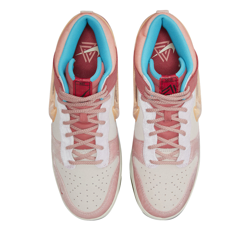 Social Status x Nike Dunk Mid Strawberry Milk - Image 4