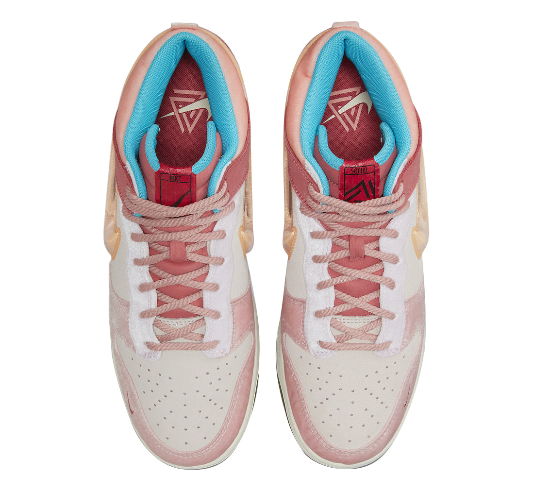 Social Status x Nike Dunk Mid Strawberry Milk - Image 4