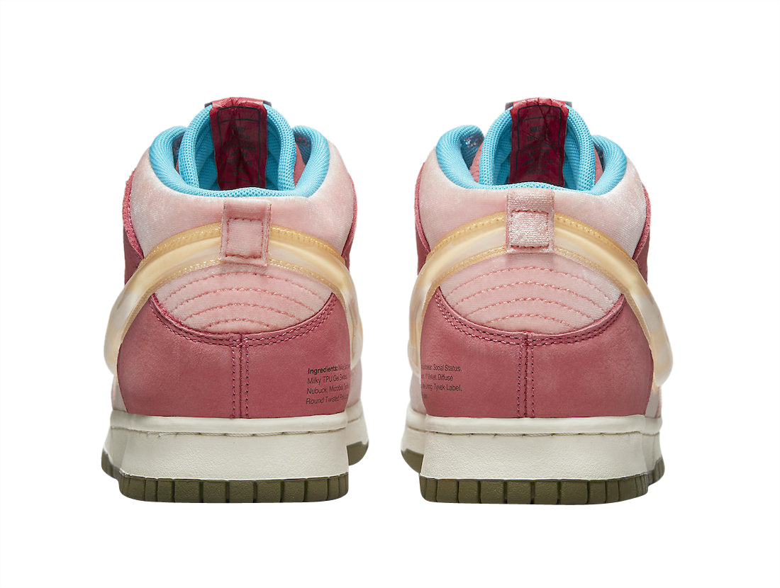 Social Status x Nike Dunk Mid Strawberry Milk - Image 5