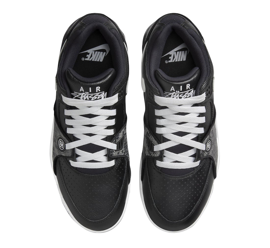 Stussy x Nike Air Flight 89 Black - Image 4