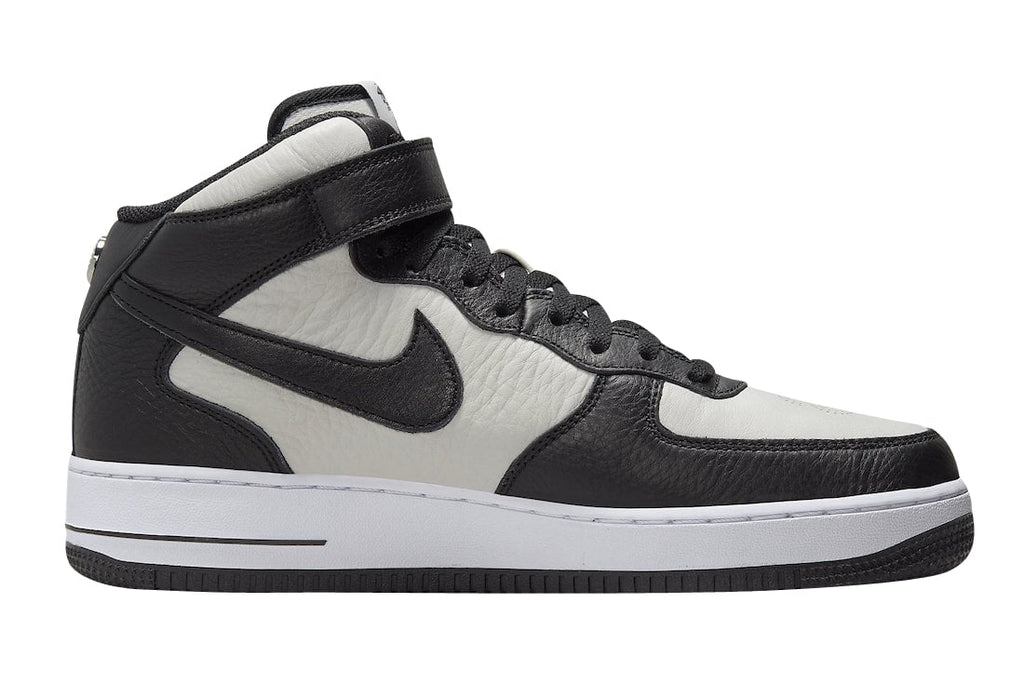 Stussy x Nike Air Force 1 Mid White Black - Image 3