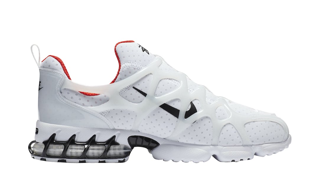 Stussy x Nike Air Zoom Kukini White Habanero Red - Image 3