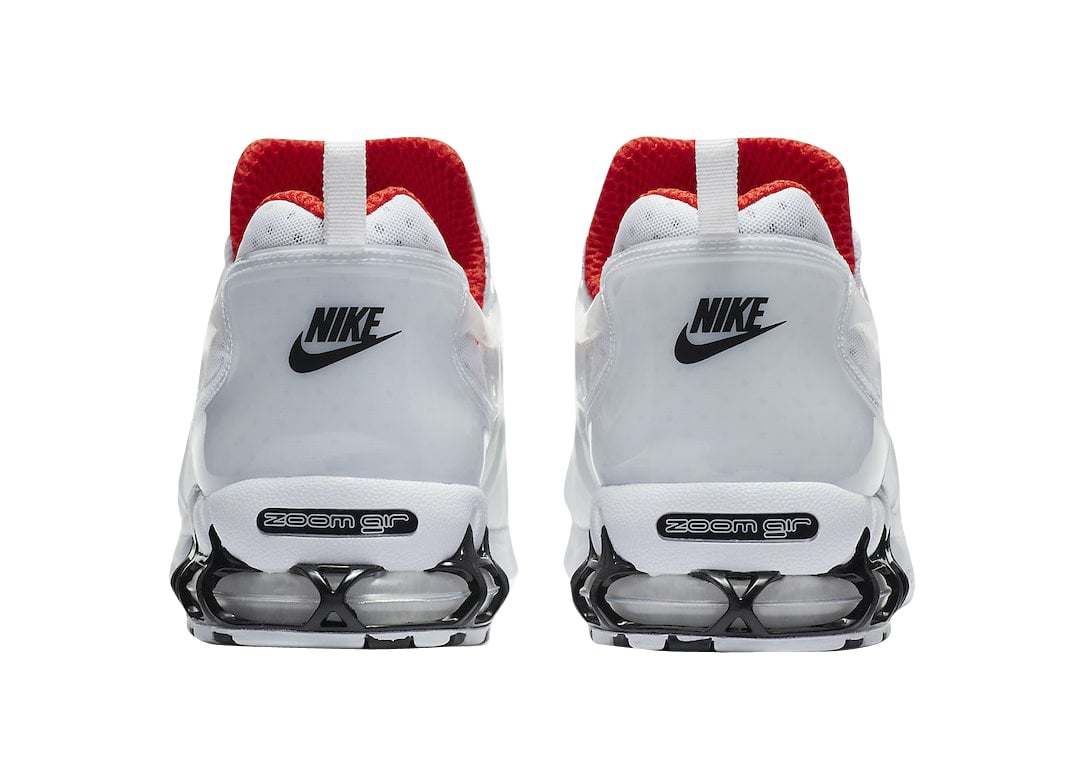 Stussy x Nike Air Zoom Kukini White Habanero Red - Image 5