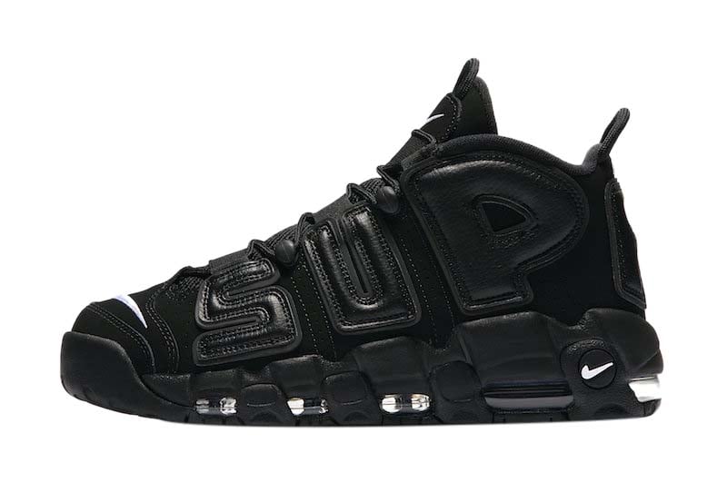 Supreme x Nike Air More Uptempo Black - Image 2