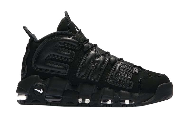 Supreme x Nike Air More Uptempo Black - Image 3