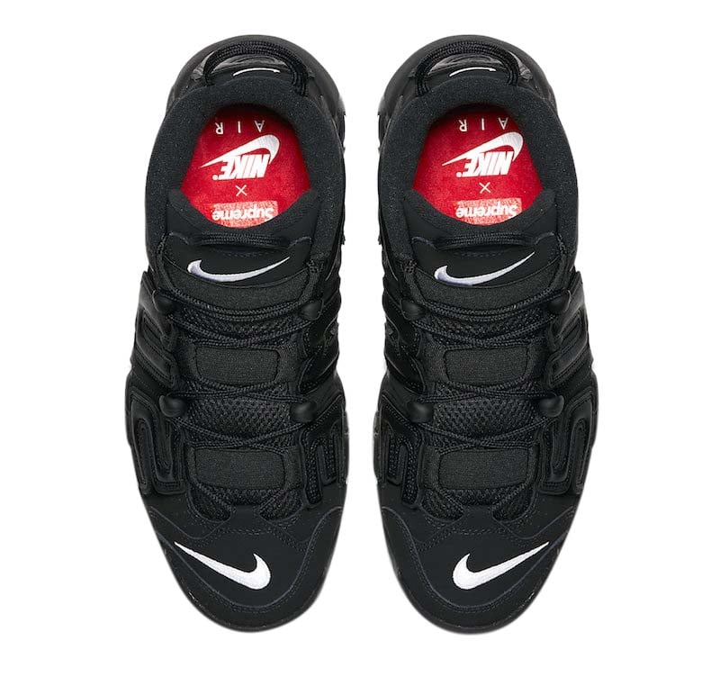 Supreme x Nike Air More Uptempo Black - Image 4