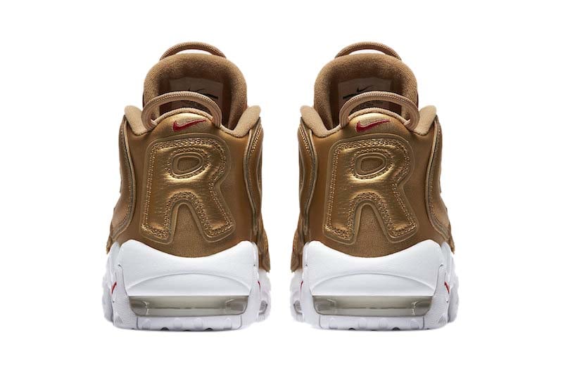 Supreme x Nike Air More Uptempo Metallic Gold - Image 5
