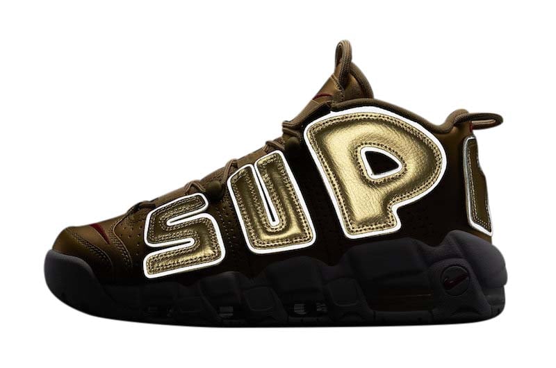 Supreme x Nike Air More Uptempo Metallic Gold - Image 8
