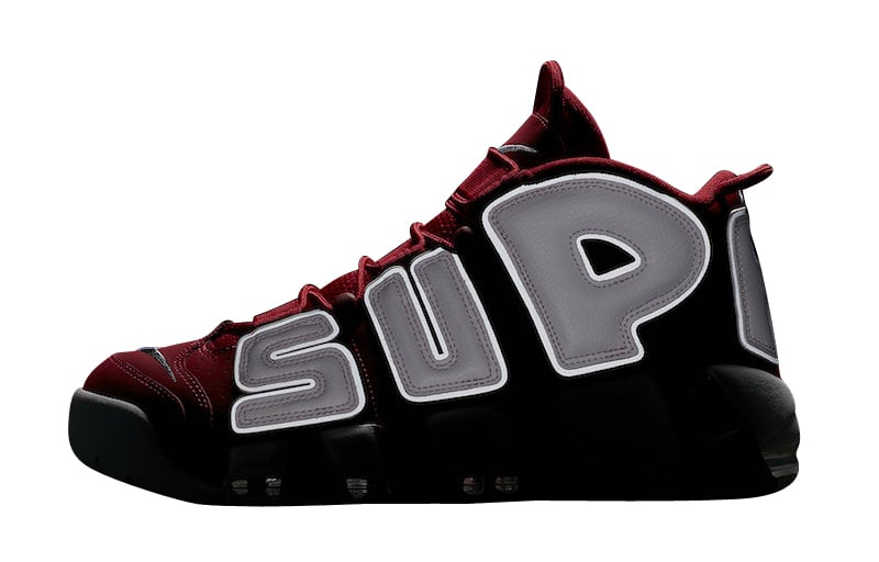 Supreme x Nike Air More Uptempo Red - Image 8