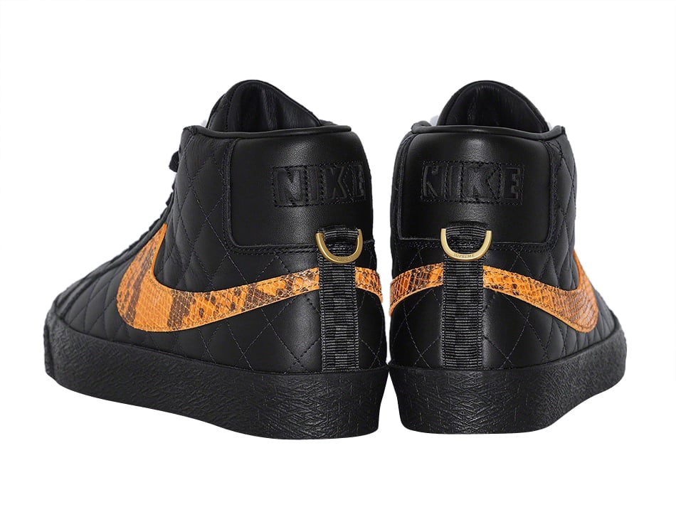 Supreme x Nike SB Blazer Mid Quilted Black - Image 3