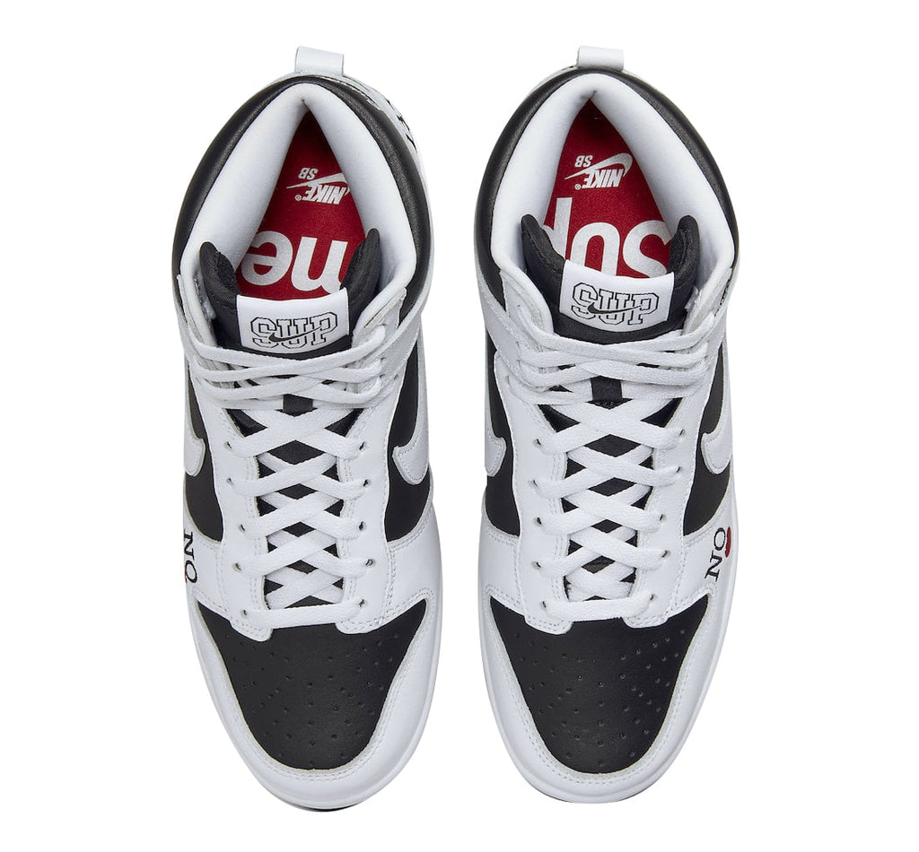 Supreme x Nike SB Dunk High By Any Means Black White - Image 4