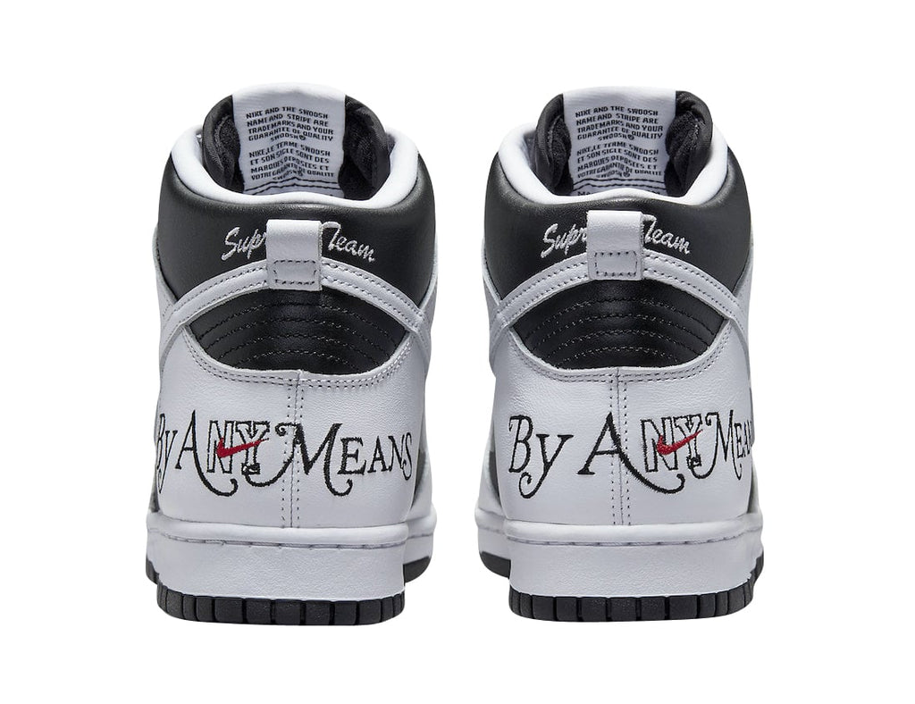 Supreme x Nike SB Dunk High By Any Means Black White - Image 5
