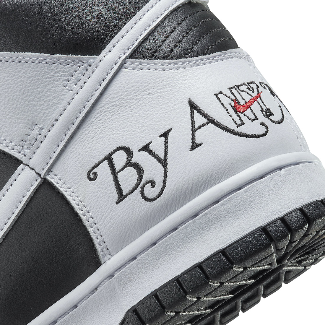 Supreme x Nike SB Dunk High By Any Means Black White - Image 10