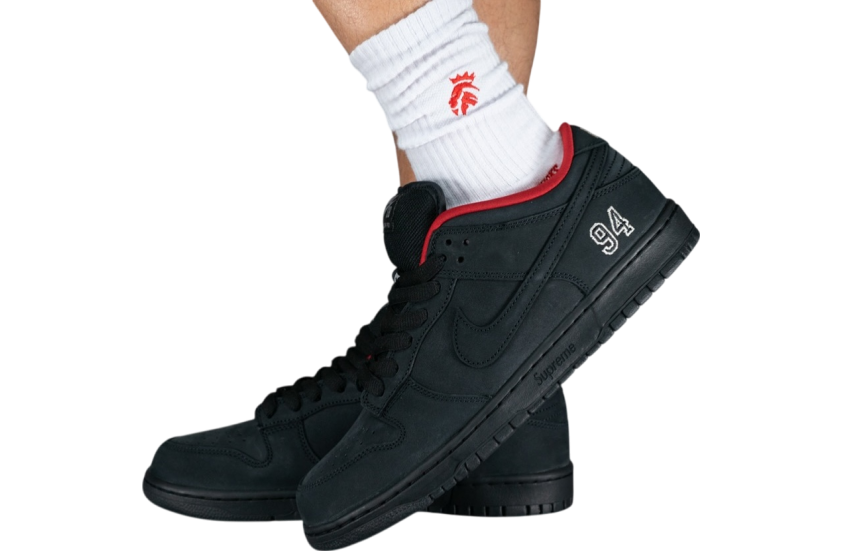 Supreme x Nike SB Dunk Low 94 Black 2025 - Image 3