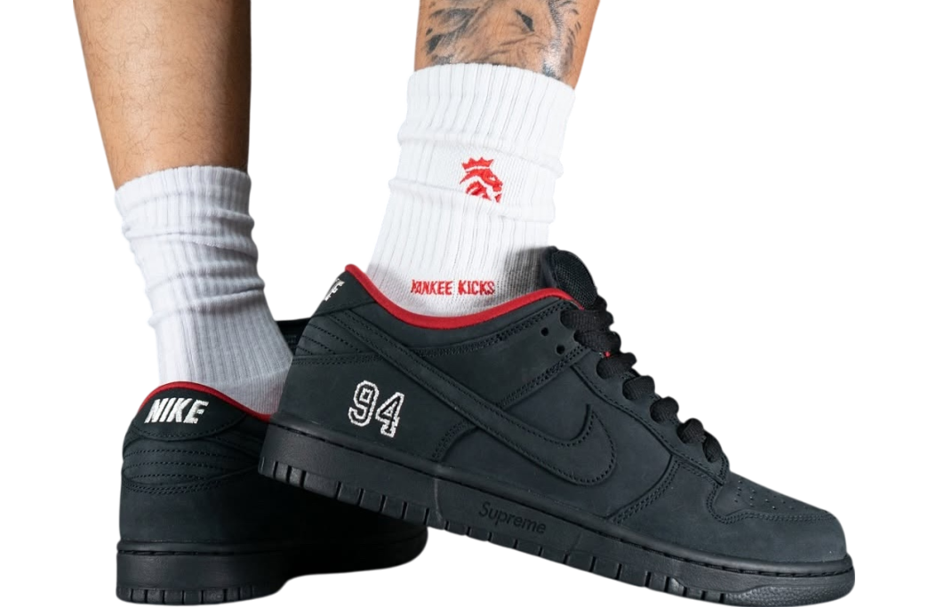 Supreme x Nike SB Dunk Low 94 Black 2025 - Image 4