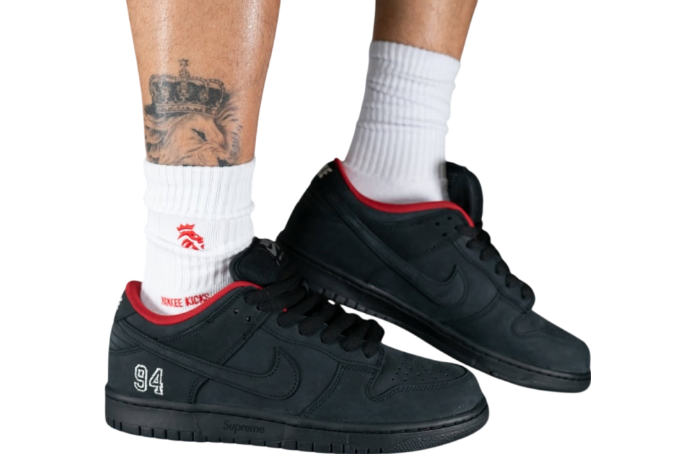 Supreme x Nike SB Dunk Low 94 Black 2025 - Image 5