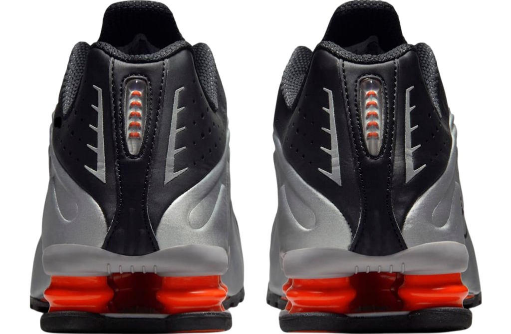 The Nike Shox R4 Metallic Silver / Red - Image 6