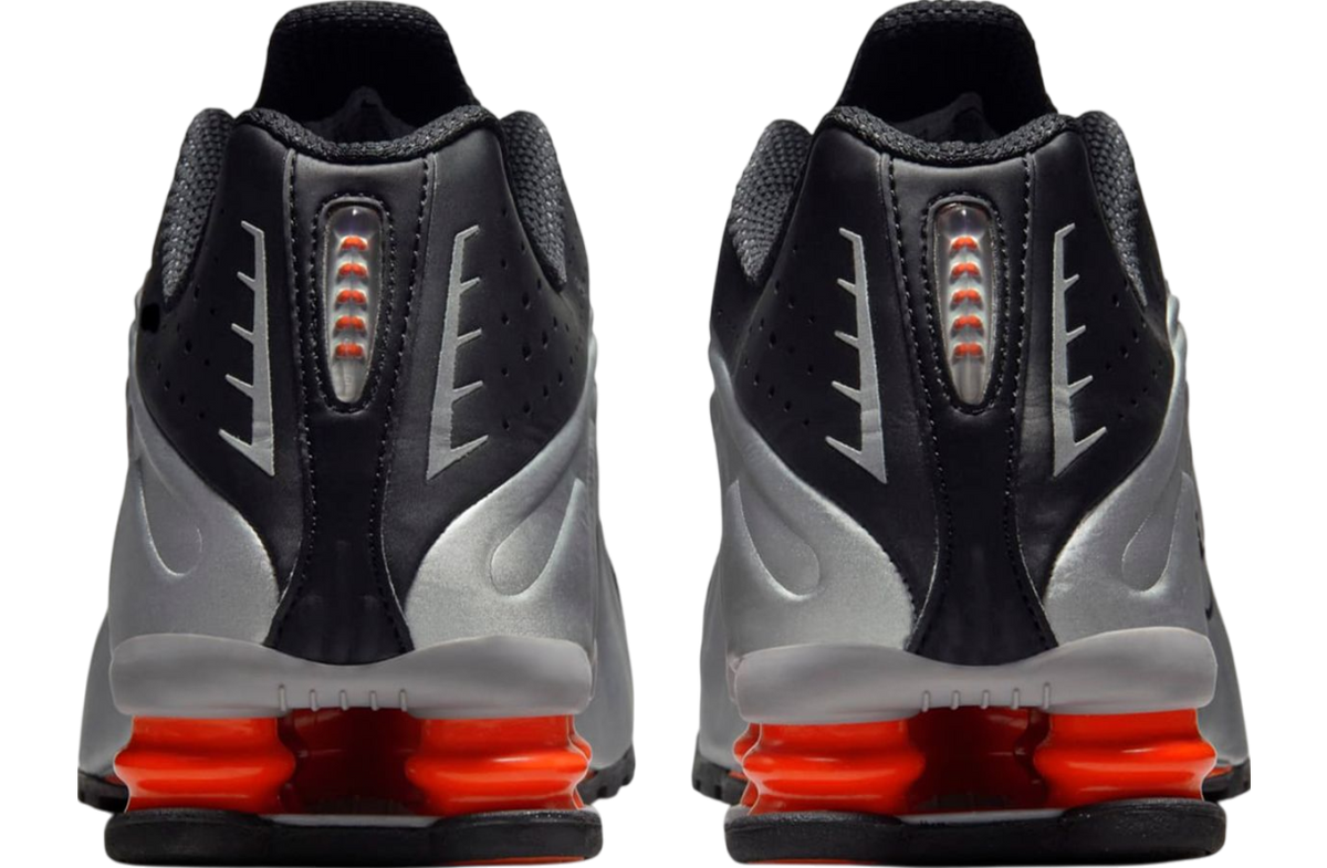 The Nike Shox R4 Metallic Silver / Red - Image 6