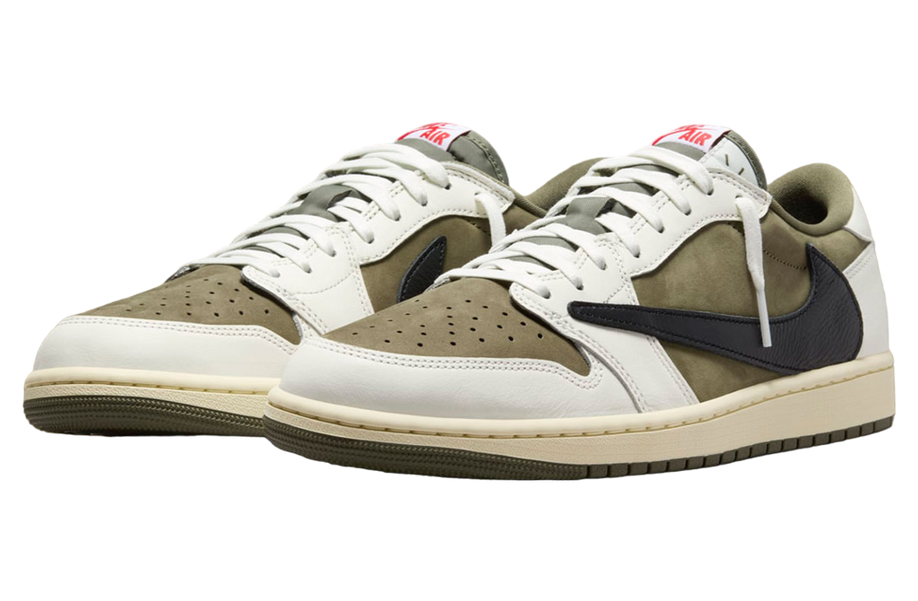 Travis Scott x Air Jordan 1 Low OG Medium Olive - Image 2