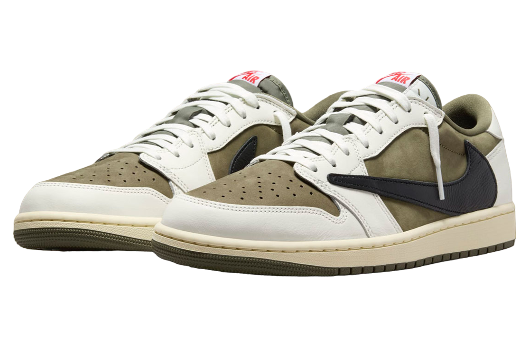 Travis Scott x Air Jordan 1 Low OG Medium Olive - Image 2