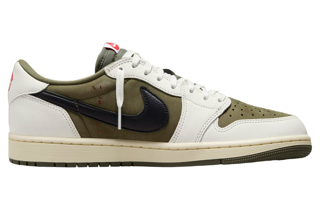 Travis Scott x Air Jordan 1 Low OG Medium Olive - Image 3
