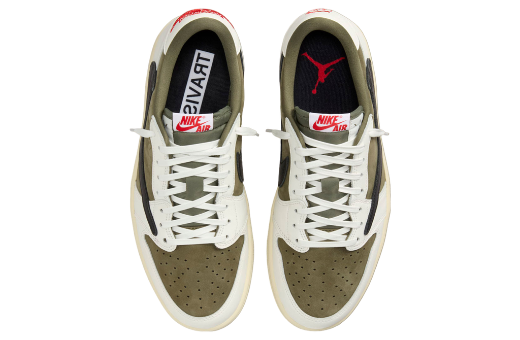 Travis Scott x Air Jordan 1 Low OG Medium Olive - Image 4