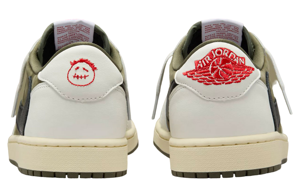 Travis Scott x Air Jordan 1 Low OG Medium Olive - Image 5