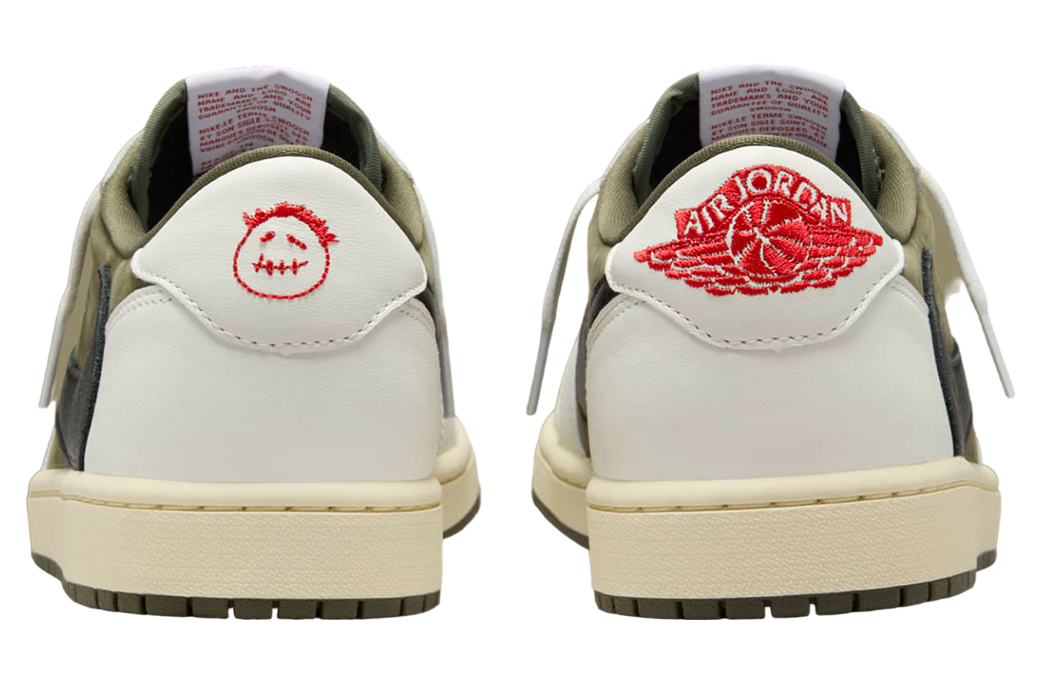 Travis Scott x Air Jordan 1 Low OG Medium Olive - Image 5