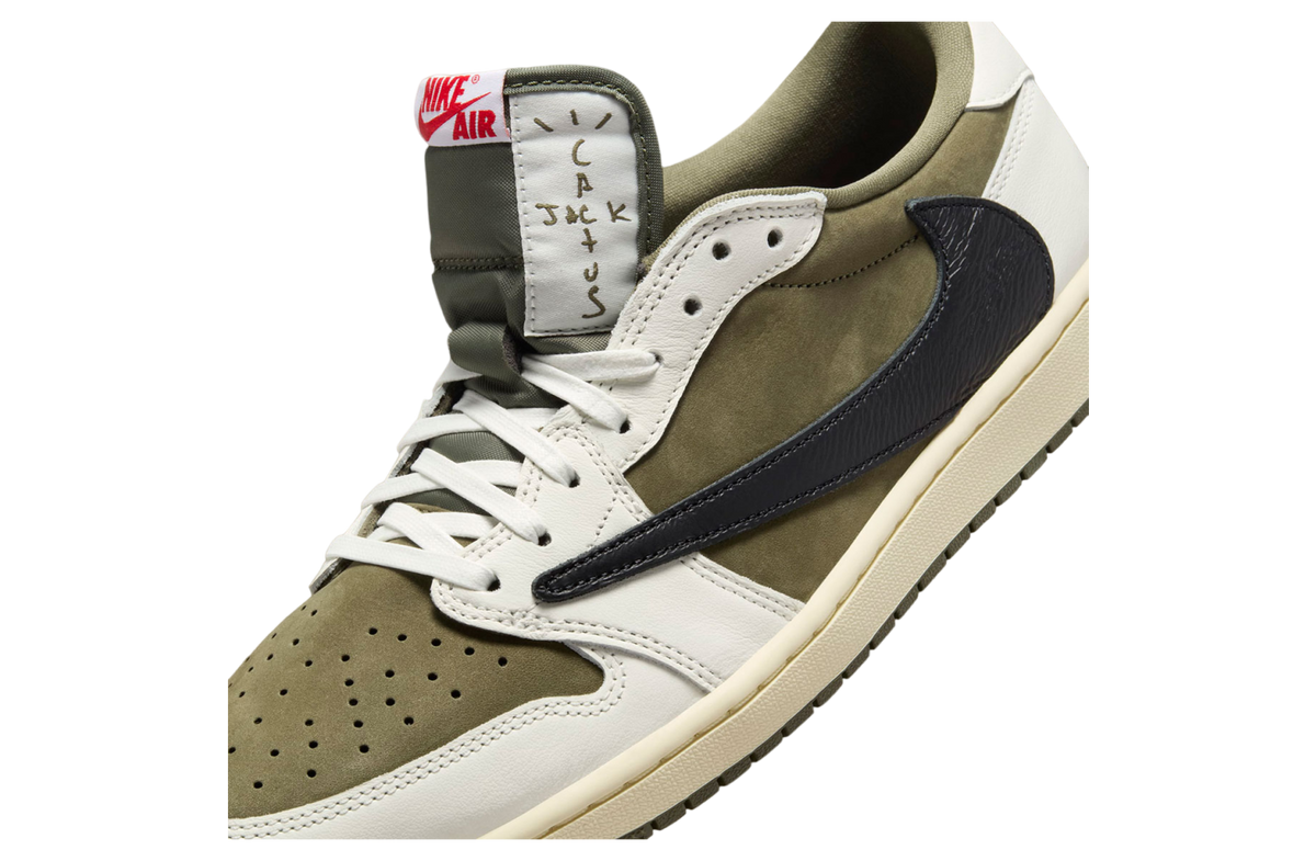 Travis Scott x Air Jordan 1 Low OG Medium Olive - Image 7