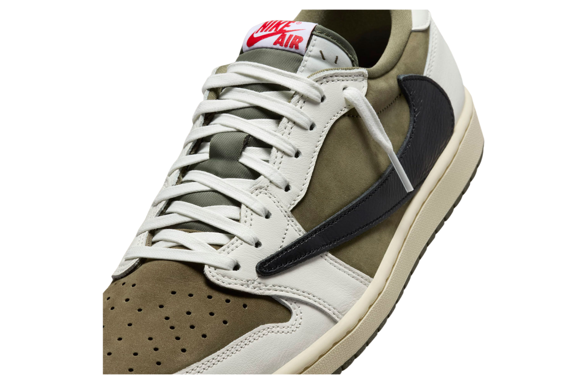 Travis Scott x Air Jordan 1 Low OG Medium Olive - Image 9