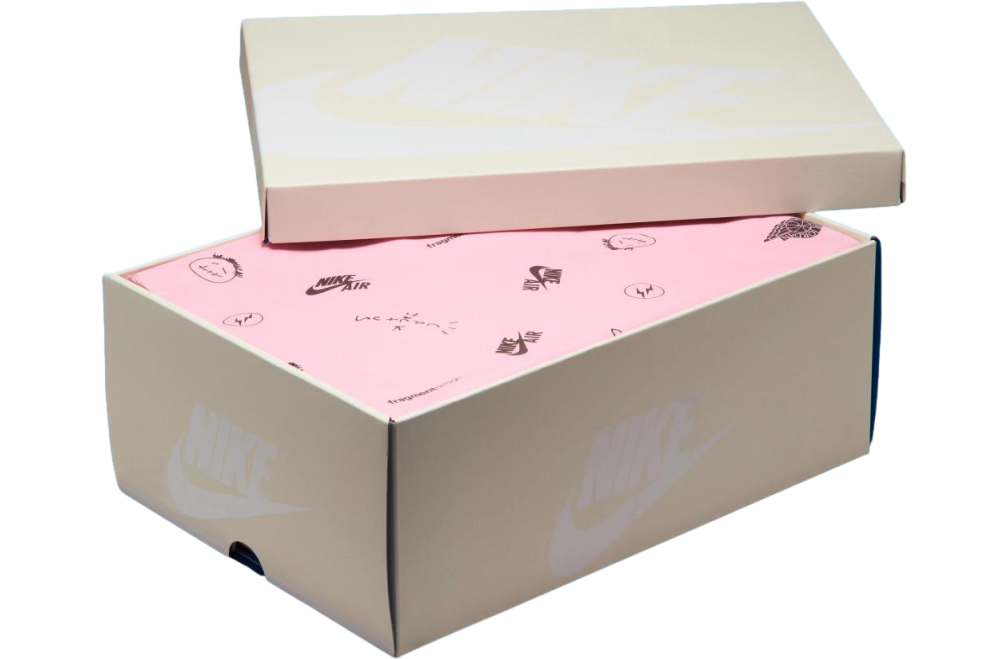 Travis Scott x Fragment Air Jordan 1 Low Sail / Military Blue - Image 10