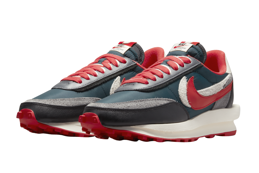 Undercover x Sacai x Nike LDWaffle Midnight Spruce - Image 2