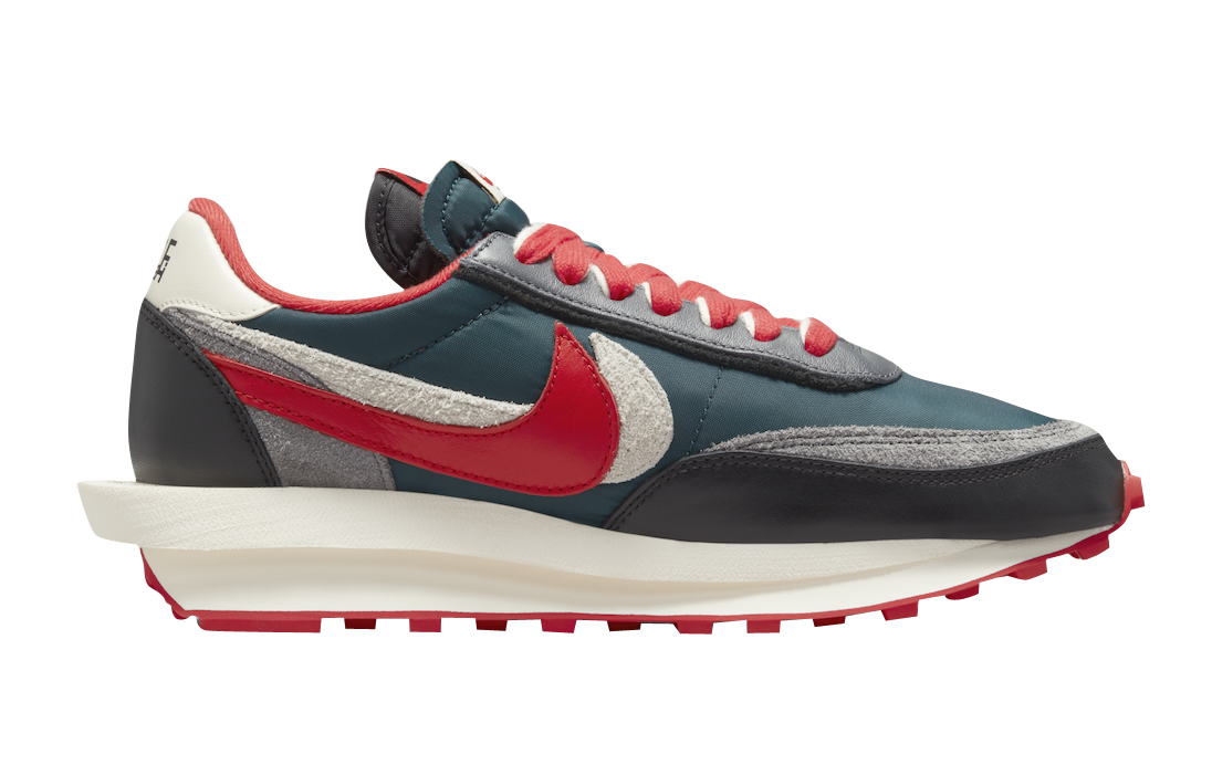 Undercover x Sacai x Nike LDWaffle Midnight Spruce - Image 3