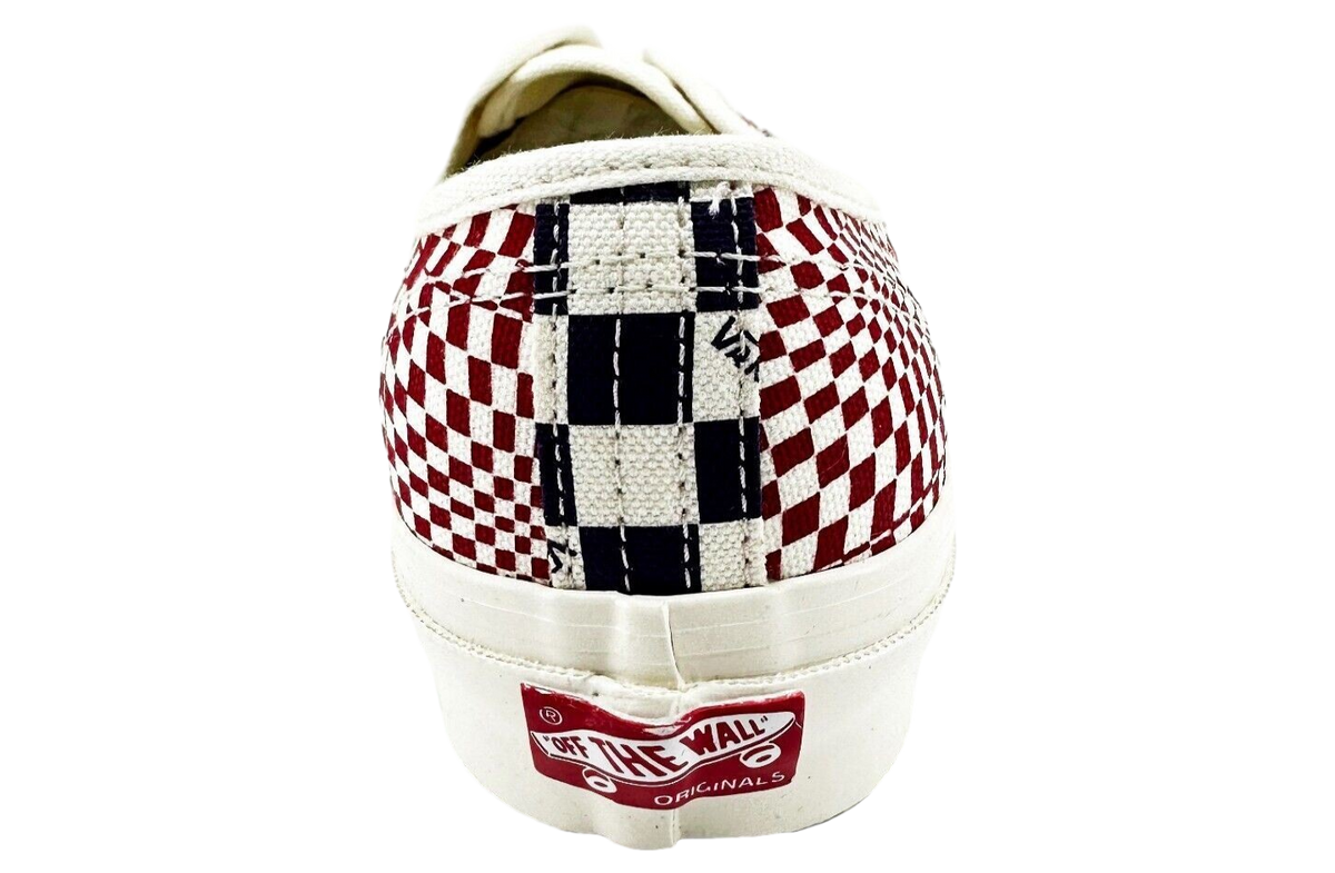 Vans OG Authentic LX Logo Check Indigo Red - Image 5