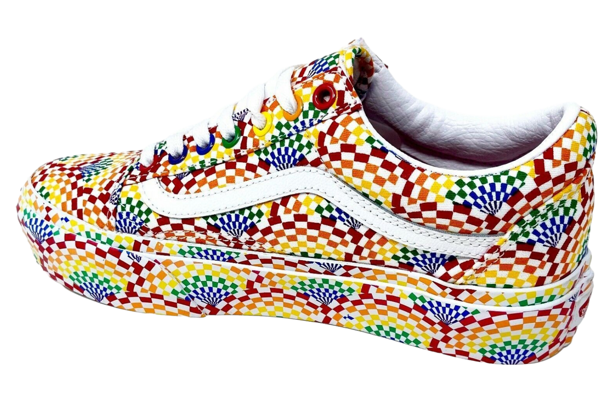 Vans Old Skool Platform Pride Multi / True White - Image 3