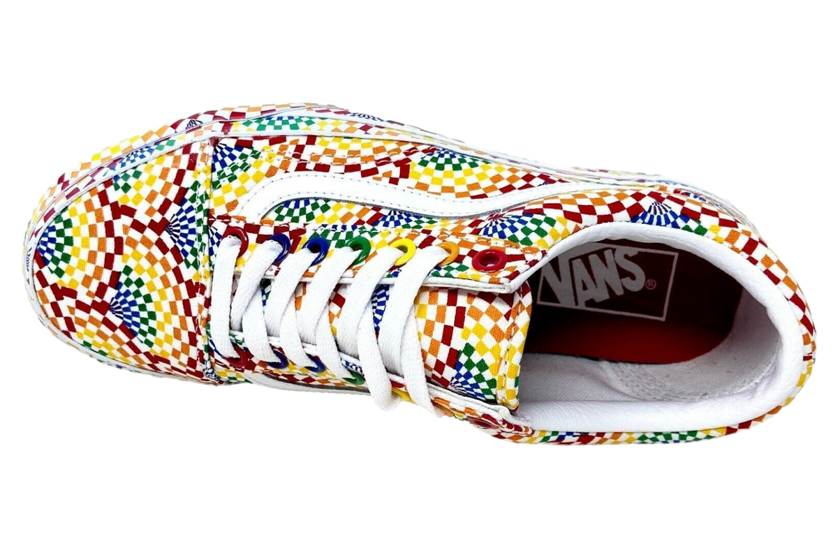 Vans Old Skool Platform Pride Multi / True White - Image 4