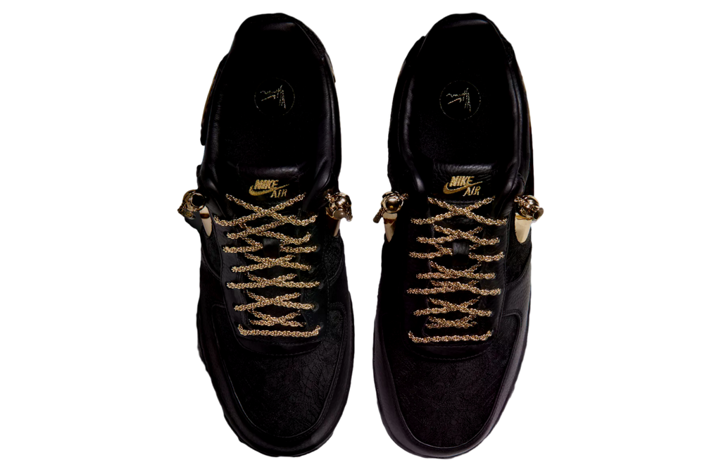 Victor Solomon x Nike Air Force 1 Low Black / Metallic Gold - Image 4