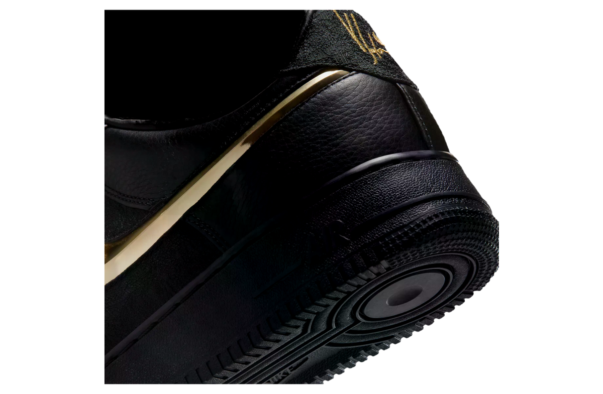 Victor Solomon x Nike Air Force 1 Low Black / Metallic Gold - Image 8