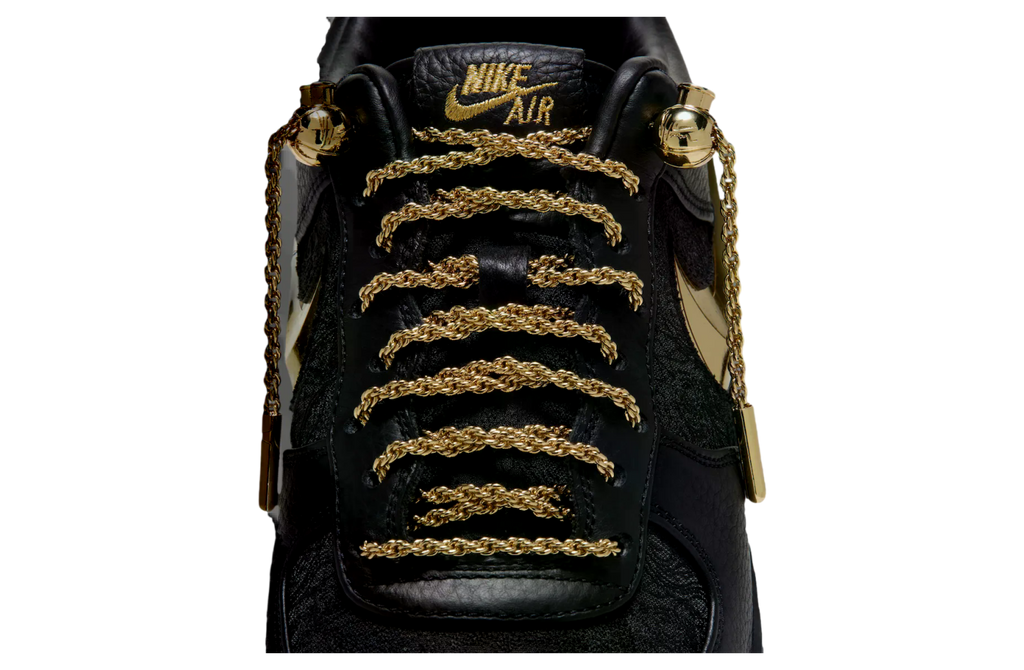 Victor Solomon x Nike Air Force 1 Low Black / Metallic Gold - Image 10