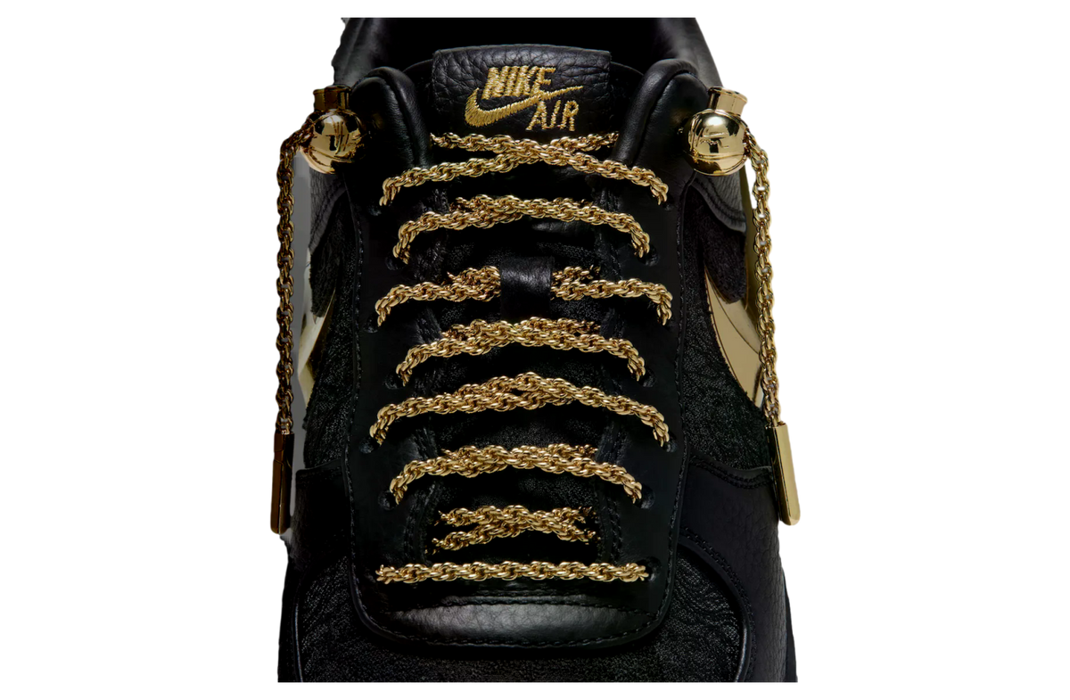 Victor Solomon x Nike Air Force 1 Low Black / Metallic Gold - Image 10