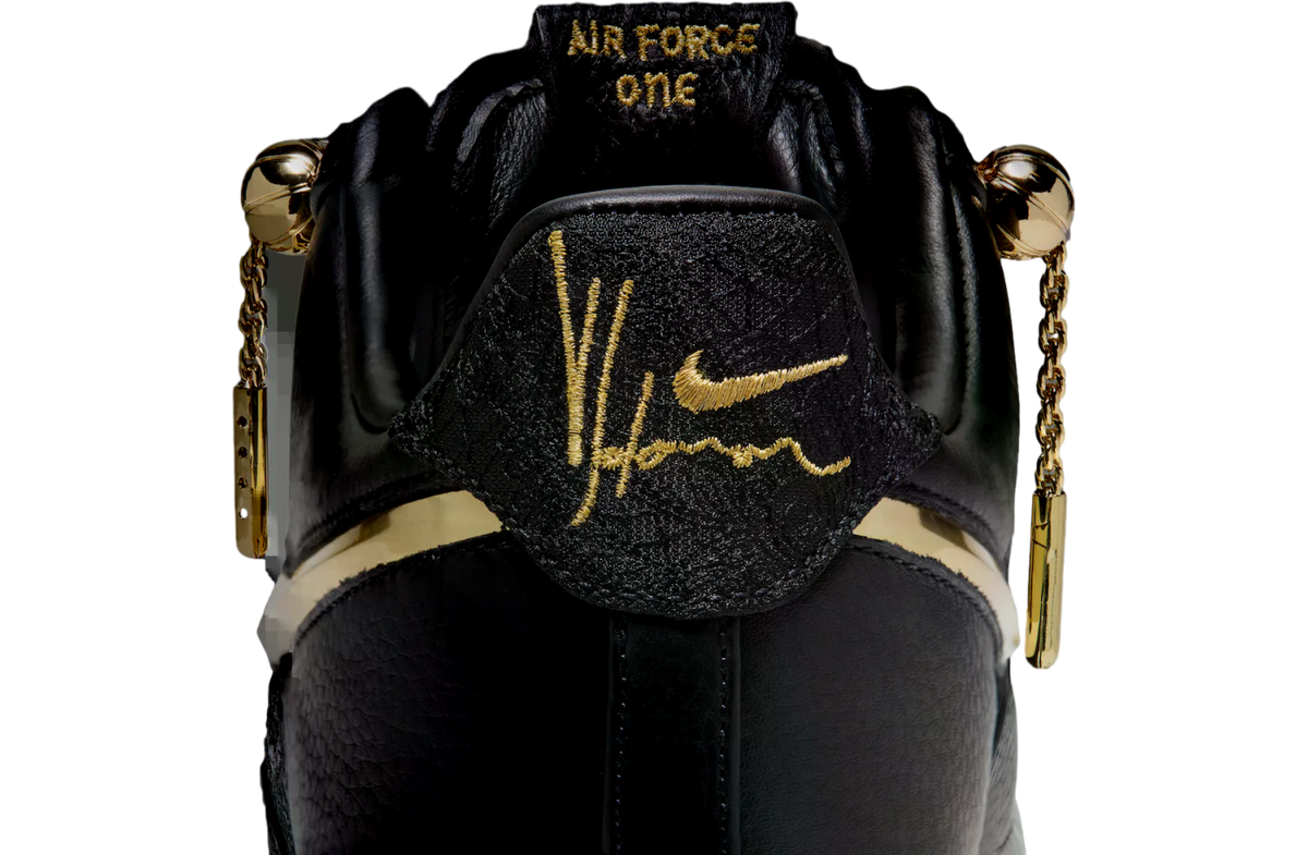 Victor Solomon x Nike Air Force 1 Low Black / Metallic Gold - Image 11