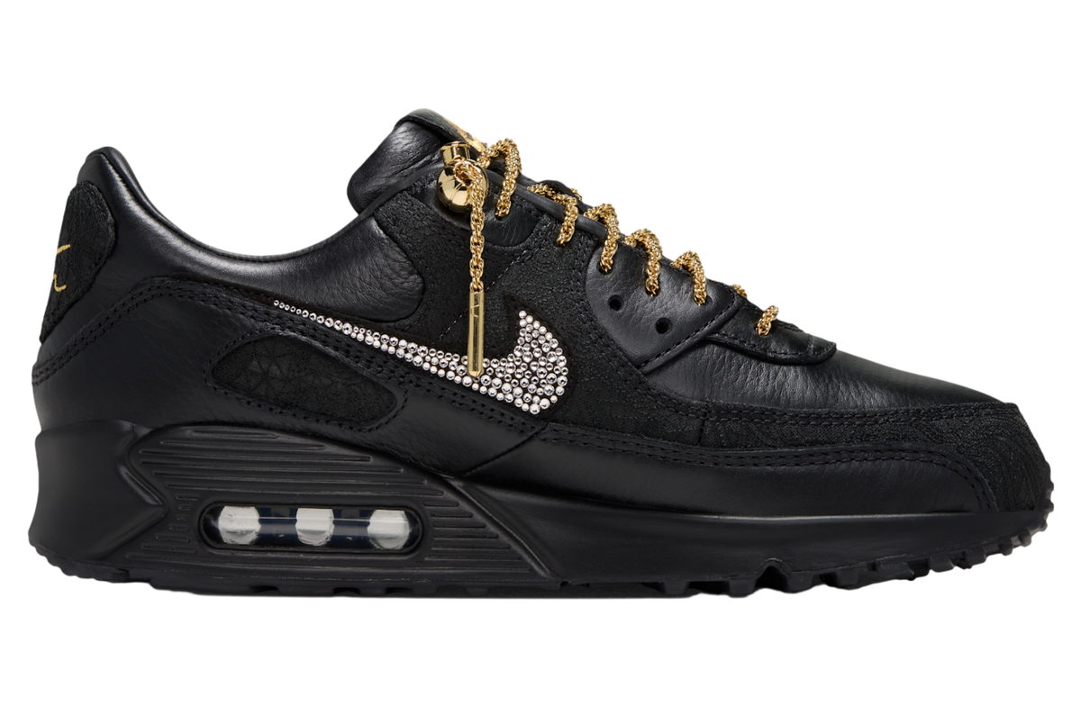 Victor Solomon x Nike Air Max 90 Black / Metallic Gold - Image 3