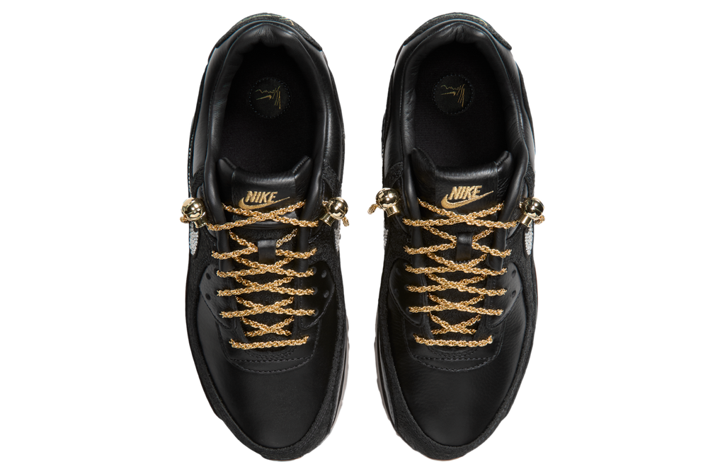 Victor Solomon x Nike Air Max 90 Black / Metallic Gold - Image 4